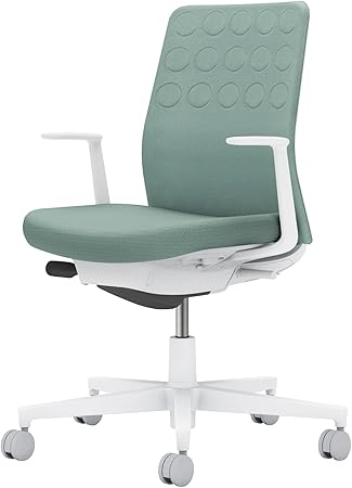 ★ポイント最大16倍★【送料無料】- オフィスチェア　モネット　背クッション C03-W210W-W3939X1 ホワイトグレー／アッシュターコイズ 66595007 コクヨ kokuyo -【コクヨ家具】