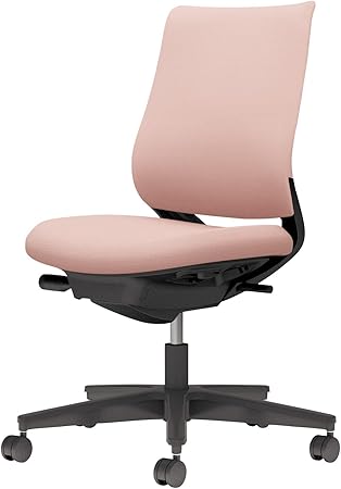 ★ポイント最大16倍★【送料無料】- チェア　ミトラ２　肘無　黒脚　黒本体　布 C04-B100CU-BK9G9G1 ブラック／アッシュピンク 66661054 コクヨ kokuyo -【コクヨ家具】｜【文具の月島堂】店