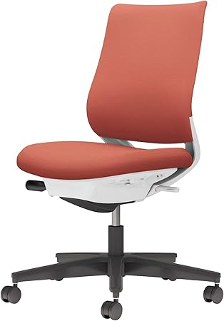 ★ポイント最大16倍★【送料無料】- チェア ミトラ2 肘無 黒脚 白本体 布 C04-B100CU-E10T0T1 ホワイトグレー/ソフトテラコッタ 66661146 コクヨ kokuyo -【コクヨ家具】