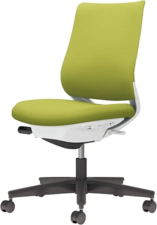 ★ポイント最大16倍★【送料無料】- チェア　ミトラ２　肘無　黒脚　白本体　布 C04-B100CW-E1Q4Q41 ホワイトグレー／ライトオリーブ 66661450 コクヨ kokuyo -【コクヨ家具】 28,891円