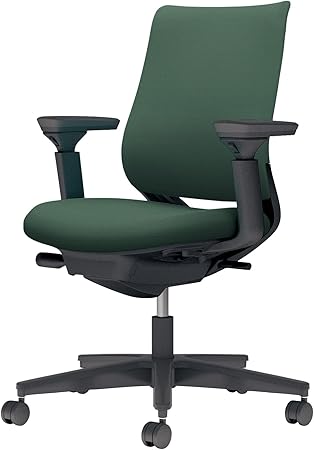 ★ポイント最大16倍★【送料無料】- チェア　ミトラ２　可動肘　黒脚　黒本体 C04-B130CW-BKQ6Q61 ブラック／ディープグリーン 66662945 コクヨ kokuyo -【コクヨ家具】｜【文具の月島堂】店