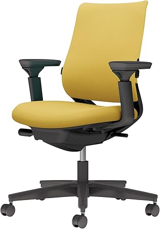 ★ポイント最大16倍★【送料無料】- チェア　ミトラ２　可動肘　ランバー付き C04-B132CU-BK1S1S1 ブラック／オリーブイエロー 66663591 コクヨ kokuyo -【コクヨ家具】
