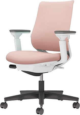 ★ポイント最大16倍★【送料無料】- チェア　ミトラ２　可動肘　ランバー付き C04-B132CU-E19G9G1 ホワイトグレー／アッシュピンク 66663737 コクヨ kokuyo -【コクヨ家具】