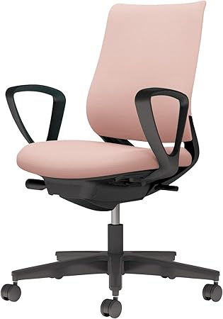 ★ポイント最大16倍★【送料無料】- チェア　ミトラ２　サークル肘　黒脚　黒本 C04-B150CU-BK9G9G1 ブラック／アッシュピンク 66664574 コクヨ kokuyo -【コクヨ家具】