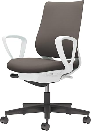 ★ポイント最大16倍★【送料無料】-  チェア ミトラ２ サークル肘 黒脚 白本 C04-B150CW-E1M6M61 ホワイトグレー／ダークグレージュ 66664963 コクヨ kokuyo -【コクヨ家具】