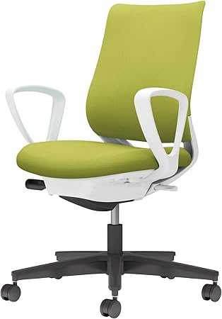 ★ポイント最大16倍★【送料無料】-  チェア ミトラ２ サークル肘 黒脚 白本 C04-B150CW-E1Q4Q41 ホワイトグレー／ライトオリーブ 66664970 コクヨ kokuyo -【コクヨ家具】