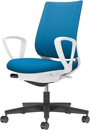 ★ポイント最大16倍★【送料無料】- チェア　ミトラ２　サークル肘　黒脚　白本 C04-B150MU-E1T4T41 ホワイトグレー／ターコイズ 66665236 コクヨ kokuyo -【コクヨ家具】
