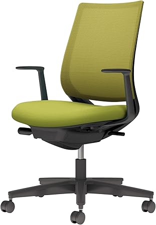 ★ポイント最大16倍★【送料無料】-  チェア ミトラ２ Ｌ 型肘 黒脚 黒本体 C04-B190MU-BKQ4Q41 ブラック／ライトオリーブ 66667018 コクヨ kokuyo -【コクヨ家具】