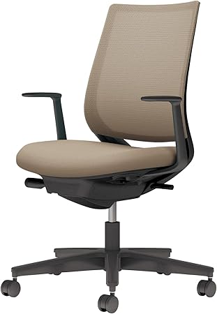 ★ポイント最大16倍★【送料無料】-  チェア ミトラ２ Ｌ 型肘 黒脚 黒本体 C04-B190MU-BKYKYK1 ブラック／ソフトベージュ 66667056 コクヨ kokuyo -【コクヨ家具】