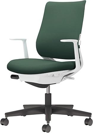 ★ポイント最大16倍★【送料無料】- チェア　ミトラ２　Ｌ型肘　ランバー付き C04-B192CW-E1Q6Q61 ホワイトグレー／ディープグリーン 66667865 コクヨ kokuyo -【コクヨ家具】 38,550円