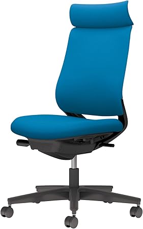 ★ポイント最大16倍★【送料無料】- チェア　ミトラ２　肘無　黒脚　黒本体　布 C04-B300CU-BKT4T41 ブラック／ターコイズ 66668473 コクヨ kokuyo -【コクヨ家具】