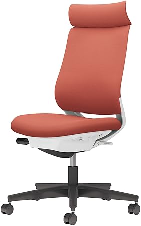 ★ポイント最大16倍★【送料無料】- チェア　ミトラ２　肘無　黒脚　白本体　布 C04-B300CU-E10T0T1 ホワイトグレー／ソフトテラコッタ 66668503 コクヨ kokuyo -【コクヨ家具】