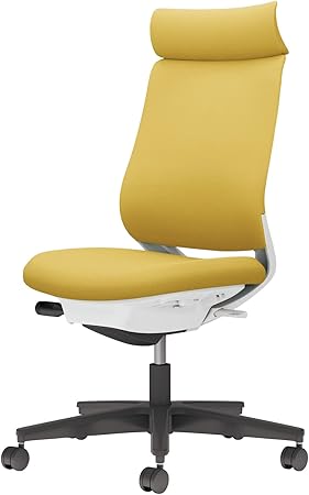 ★ポイント最大16倍★【送料無料】- チェア ミトラ2 肘無 黒脚 白本体 布 C04-B300CU-E11S1S1 ホワイトグレー/オリーブイエロー 66668510 コクヨ kokuyo -【コクヨ家具】|【文具の月島堂】店