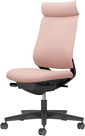 ★ポイント最大16倍★【送料無料】- チェア　ミトラ２　肘無　黒脚　黒本体　布 C04-B300CW-BK9G9G1 ブラック／アッシュピンク 66668657 コクヨ kokuyo -【コクヨ家具】