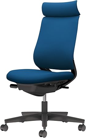 ★ポイント最大16倍★【送料無料】- チェア　ミトラ２　肘無　黒脚　黒本体　布 C04-B300CW-BKT6T61 ブラック／プルシアンブルー 66668725 コクヨ kokuyo -【コクヨ家具】