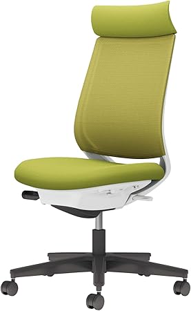 ★ポイント最大16倍★【送料無料】- チェア ミトラ2 肘無 黒脚 白本体 メ C04-B300MU-E1Q4Q41 ホワイトグレー/ライトオリーブ 66669050 コクヨ kokuyo -【コクヨ家具】|【文具の月島堂】店