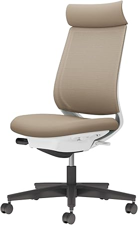 ★ポイント最大16倍★【送料無料】- チェア ミトラ2 肘無 黒脚 白本体 メ C04-B300MU-E1YKYK1 ホワイトグレー/ソフトベージュ 66669098 コクヨ kokuyo -【コクヨ家具】|【文具の月島堂】店