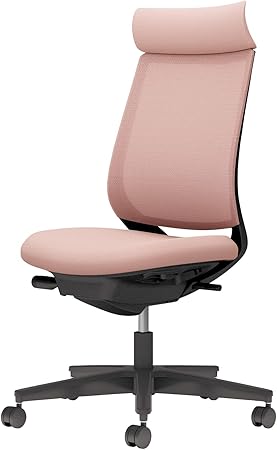 ★ポイント最大16倍★【送料無料】- チェア ミトラ2 肘無 黒脚 黒本体 メ C04-B300MW-BK9G9G1 ブラック/アッシュピンク 66669135 コクヨ kokuyo -【コクヨ家具】|【文具の月島堂】店