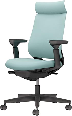 ★ポイント最大16倍★【送料無料】- チェア　ミトラ２　可動肘　黒脚　黒本体 C04-B330CU-BK39391 ブラック／アッシュターコイズ 66670322 コクヨ kokuyo -【コクヨ家具】