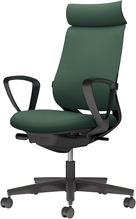 ★ポイント最大16倍★【送料無料】- チェア ミトラ2 サークル肘 ランバー付 C04-B352CU-BKQ6Q61 ブラック/ディープグリーン 66673262 コクヨ kokuyo -【コクヨ家具】|【文具の月島堂】店
