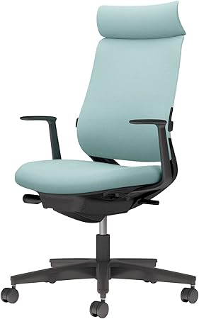 ★ポイント最大16倍★【送料無料】- チェア　ミトラ２　Ｌ型肘　ランバー付き C04-B392CW-BK39391 ブラック／アッシュターコイズ 66675365 コクヨ kokuyo -【コクヨ家具】