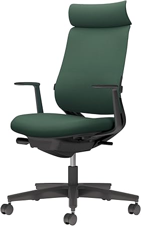 ★ポイント最大16倍★【送料無料】- チェア ミトラ2 L型肘 ランバー付き C04-B392CW-BKQ6Q61 ブラック/ディープグリーン 66675426 コクヨ kokuyo -【コクヨ家具】|【文具の月島堂】店