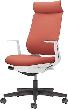 ★ポイント最大16倍★【送料無料】- チェア　ミトラ２　Ｌ型肘　ランバー付き C04-B392CW-E10T0T1 ホワイトグレー／ソフトテラコッタ 66675464 コクヨ kokuyo -【コクヨ家具】