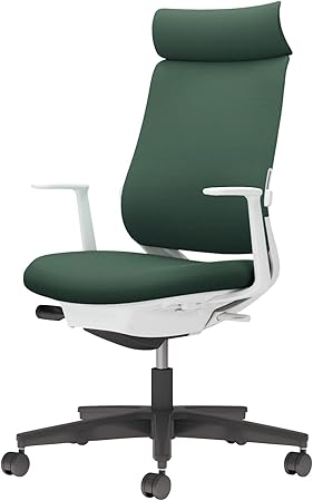 ★ポイント最大16倍★【送料無料】- チェア　ミトラ２　Ｌ型肘　ランバー付き C04-B392CW-E1Q6Q61 ホワイトグレー／ディープグリーン 66675549 コクヨ kokuyo -【コクヨ家具】