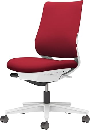 ★ポイント最大16倍★【送料無料】- チェア ミトラ2 肘無 ランバー付き 白 C04-W102CW-E1A8A81 ホワイトグレー/カーマイン 66676348 コクヨ kokuyo -【コクヨ家具】|【文具の月島堂】店