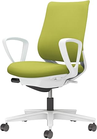 ★ポイント最大16倍★【送料無料】- チェア　ミトラ２　サークル肘　白脚　白本 C04-W150CW-E1Q4Q41 ホワイトグレー／ライトオリーブ 66677093 コクヨ kokuyo -【コクヨ家具】