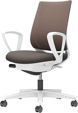★ポイント最大16倍★【送料無料】- チェア　ミトラ２　サークル肘　白脚　白本 C04-W150MW-E1M6M61 ホワイトグレー／ダークグレージュ 66677208 コクヨ kokuyo -【コクヨ家具】