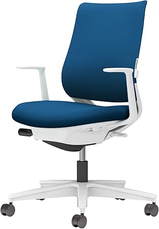 ★尖んがり最大限度16倍★【貨物輸送無料】-  女性議長 ミトラ２ Ｌ型肘 ランバー付き添い人 C04-W192CW-E1T6T61 白いこと薄墨色／紺青色 66677840 コクヨ kokuyo -【コクヨ調度品】
