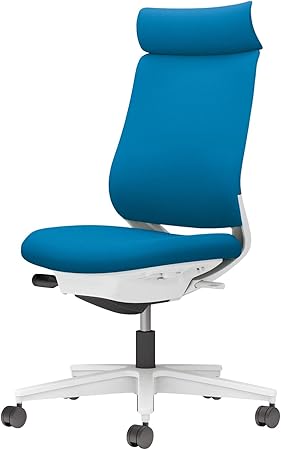 ★ポイント最大16倍★【送料無料】- チェア　ミトラ２　肘無　白脚　白本体　布 C04-W300CW-E1T4T41 ホワイトグレー／ターコイズ 66678076 コクヨ kokuyo -【コクヨ家具】