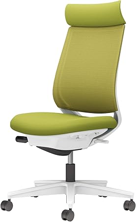 ★ポイント最大16倍★【送料無料】- チェア　ミトラ２　肘無　白脚　白本体　メ C04-W300MW-E1Q4Q41 ホワイトグレー／ライトオリーブ 66678175 コクヨ kokuyo -【コクヨ家具】
