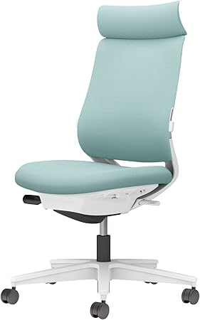 ★ポイント最大16倍★【送料無料】- チェア　ミトラ２　肘無　ランバー付き　白 C04-W302CW-E139391 ホワイトグレー／アッシュターコイズ 66678243 コクヨ kokuyo -【コクヨ家具】