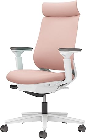 ★ポイント最大16倍★【送料無料】- チェア　ミトラ２　可動肘　白脚　白本体 C04-W330CW-E19G9G1 ホワイトグレー／アッシュピンク 66678496 コクヨ kokuyo -【コクヨ家具】