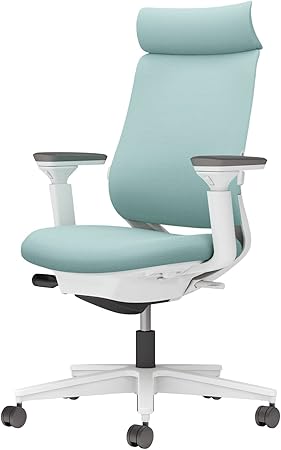 ★ポイント最大16倍★【送料無料】- チェア ミトラ2 可動肘 ランバー付き C04-W332CW-E139391 ホワイトグレー/アッシュターコイズ 66678724 コクヨ kokuyo -【コクヨ家具】|【文具の月島堂】店
