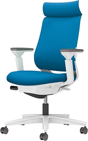 ★ポイント最大16倍★【送料無料】- チェア　ミトラ２　可動肘　ランバー付き C04-W332CW-E1T4T41 ホワイトグレー／ターコイズ 66678793 コクヨ kokuyo -【コクヨ家具】｜【文具の月島堂】店