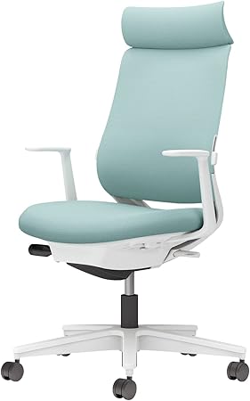 ★ポイント最大16倍★【送料無料】- チェア　ミトラ２　Ｌ型肘　ランバー付き C04-W392CW-E139391 ホワイトグレー／アッシュターコイズ 66679684 コクヨ kokuyo -【コクヨ家具】