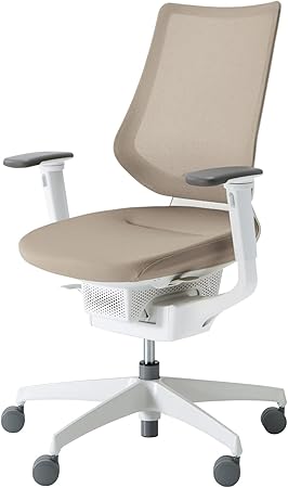 ★ポイント最大16倍★【送料無料】-  タスクチェア イング ホワイト脚 バーチ CR-GW3413E1G4MA-V ホワイト／ミディアムグレージュ 20010119 コクヨ kokuyo -【コクヨ家具】