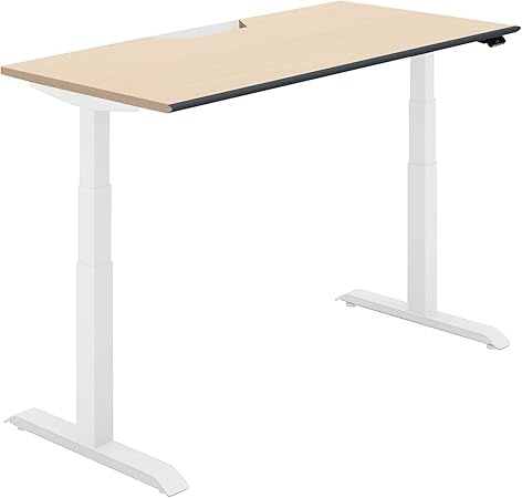 ★ポイント最大16倍★【送料無料】- デスク　シークエンス　平机ソフトＦレバー DSE-LSA1507F-SWT12 ホワイト／ナチュラルオーク 66728382 コクヨ kokuyo -【コクヨ家具】