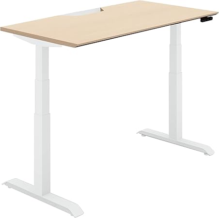 ★ポイント最大16倍★【送料無料】- デスク　シークエンス　平机舟底　ボタン DSE-LSF1407M-SWT12 ホワイト／ナチュラルオーク 66729167 コクヨ kokuyo -【コクヨ家具】