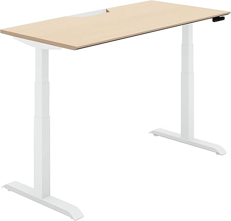 ★ポイント最大16倍★【送料無料】- デスク　シークエンス　平机舟底　ボタン DSE-LSF1507M-SWT12 ホワイト／ナチュラルオーク 66729341 コクヨ kokuyo -【コクヨ家具】 86,219円