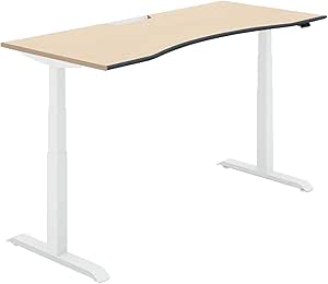 ★ポイント最大16倍★【送料無料】- シークエンス　ウィング机ソフト　Ｆレバー DSE-LWA1808F-SWT12 ホワイト／ナチュラルオーク 66730309 コクヨ kokuyo -【コクヨ家具】｜【文具の月島堂】店