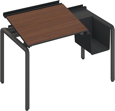 ★ポイント最大16倍★【送料無料】- テーブル　アプティス　片面バスケットタイ DUP-BD1207-E6AMV52 ブラック／ブラウンウォールナット 66732372 コクヨ kokuyo -【コクヨ家具】