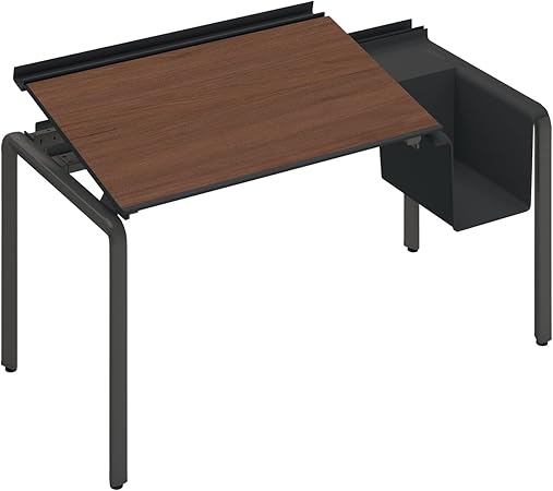 ★ポイント最大16倍★【送料無料】- テーブル　アプティス　片面バスケットタイ DUP-BD1407-E6AMV52 ブラック／ブラウンウォールナット 66732419 コクヨ kokuyo -【コクヨ家具】