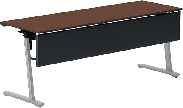 ★ポイント最大16倍★【送料無料】- フラップテ－ブル　カ－ム　棚なし　幕板付 KT-PJ1401P81MV5NN フラットシルバー／ブラウンウォールナット 66703372 コクヨ kokuyo -【コクヨ家具】