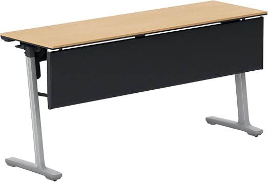 ★ポイント最大16倍★【送料無料】- フラップテ−ブル カ−ム 棚なし 幕板付 KT-PJ1402P81MT1NN フラットシルバー/ナチュラルオーク 66703402 コクヨ kokuyo -【コクヨ家具】|【文具の月島堂】店