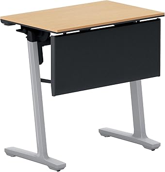 ★ポイント最大16倍★【送料無料】-  フラップテ－ブル カ－ム 棚なし 幕板付 KT-PJ147P81MT1NN フラットシルバー／ナチュラルオーク 66703525 コクヨ kokuyo -【コクヨ家具】