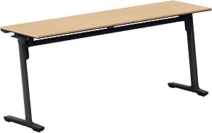 ★ポイント最大16倍★【送料無料】- フラップテ－ブル　カ－ム　棚付　幕板なし KT-S1400E6CMT1NN ブラック／ナチュラルオーク 66704188 コクヨ kokuyo -【コクヨ家具】
